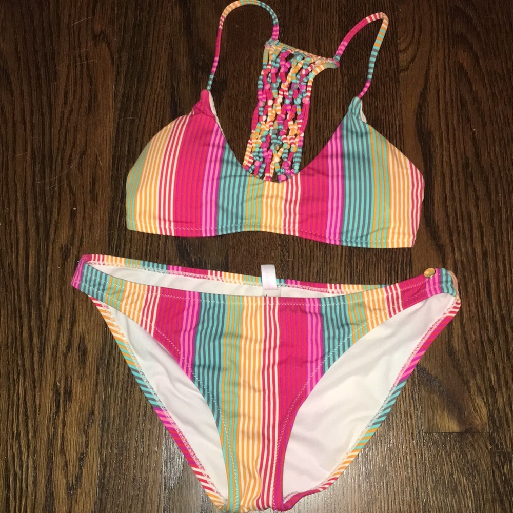 Altar’d state striped swimsuit